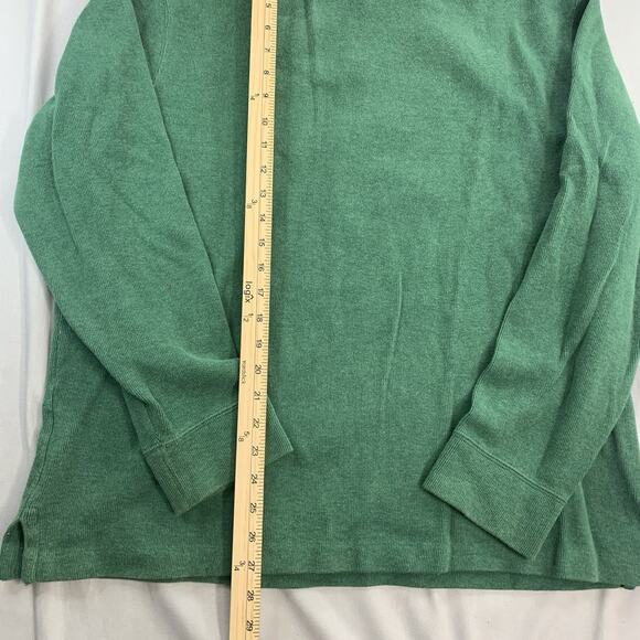 Polo Ralph Lauren Sweater Men’s XL Green Pullover Quarter Zip Sweatshirt Pony - Picture 9 of 10